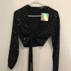 STAR TIE CROP TOP